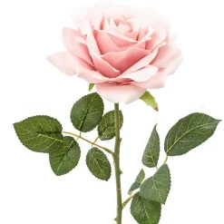 Sztuczny kwiat RÓŻA różowa 53 cm