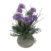 Sztuczny kwiat w doniczce fioletowy 35 cm
