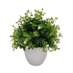 Sztuczny kwiat w doniczce biały 30 cm