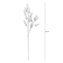Sztuczny kwiat z pąkami kremowy 106 cm