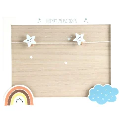 Tablica drewniana z klamerkami MEMOBOARD CHMURKA 23x30 cm