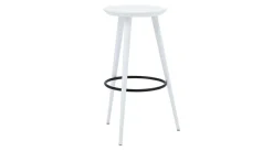 Fameg Taboret okrągły biały GREGOR