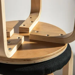 Taboret tapicerowany CETON czarny