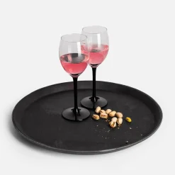 Zastawa Śniadaniowa|inny Taca antypoślizgowa czarna 35 cm