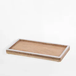 inny Taca dekoracyjna z drewna mango 28x14 cm MIX