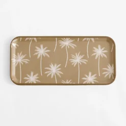 Zastawa Śniadaniowa|inny Taca melaminy w palmy 32x15 cm MIX