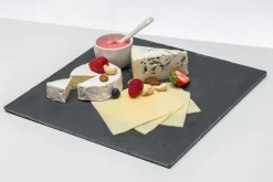 Miski, Patery I Półmiski| Taca łupkowa do serwowania przekąsek 30x30 cm