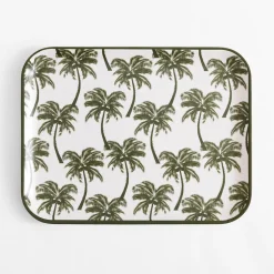 inny Taca z melaminy w palmy 36,5x29 cm MIX