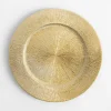inny Talerz dekoracyjny podtalerz złoty 33 cm