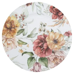 Talerz dekoracyjny podtalerz w kwiaty 33 cm
