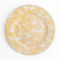 Patery Dekoracyjne|inny Talerz dekoracyjny podtalerz w złote liście 33 cm