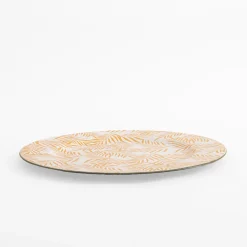 Patery Dekoracyjne|inny Talerz dekoracyjny podtalerz w złote liście 33 cm