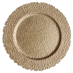Patery Dekoracyjne| Talerz dekoracyjny podtalerz złoty 33 cm