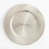 inny Talerz dekoracyjny podtalerz srebrny 33 cm