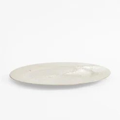 inny Talerz dekoracyjny podtalerz srebrny 33 cm