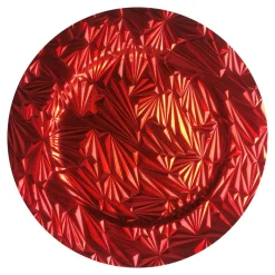 Patery Dekoracyjne| Talerz dekoracyjny podtalerz czerwony 33 cm