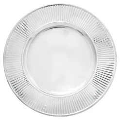 Talerz dekoracyjny podtalerz srebrny 33 cm