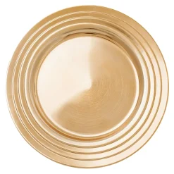 Talerz dekoracyjny złoty podtalerz 33 cm
