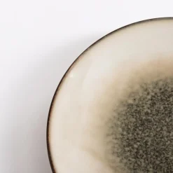 inny Talerz deserowy brązowo-beżowy ZORA 19 cm