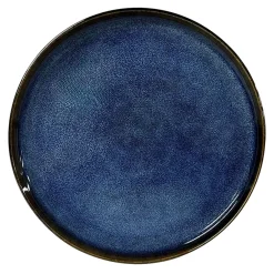 Talerze| Talerz deserowy ceramiczny niebieski SUELO 21 cm