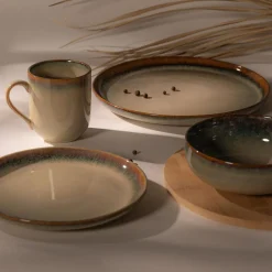 inny Talerz deserowy ceramiczny AURORA 21,5 cm