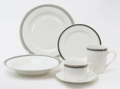 Talerze| Talerz deserowy porcelanowy ART DECO 19 cm