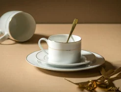 Talerz deserowy porcelanowy ORO 20 cm