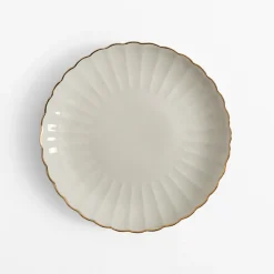 Talerze|inny Talerz deserowy porcelanowy ZŁOTY RANT 20,3 cm