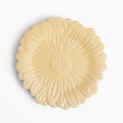 Talerze|inny Talerz deserowy żółty kwiatek 21 cm