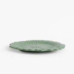 Talerze|inny Talerz deserowy zielony kwiatek 21 cm