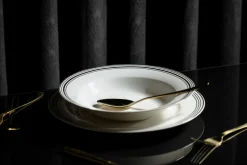 Talerze| Talerz głęboki porcelanowy ART DECO 23 cm