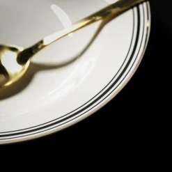 Talerze| Talerz głęboki porcelanowy ART DECO 23 cm