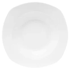 Talerz głęboki porcelanowy QUADRO biały 22,9 x 21,4 cm