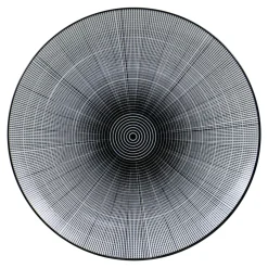 Talerz obiadowy biało-czarny OTTICO 26,6 cm