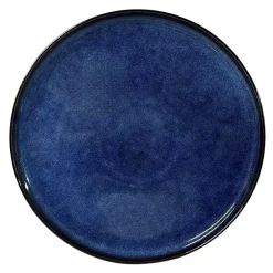 Talerz obiadowy ceramiczny niebieski SUELO 27 cm