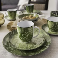 Lubiana Talerz obiadowy zielony CZTERY PORY ROKU 27 cm