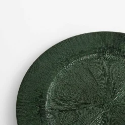 inny Talerz ozdobny podtalerz zielony 33 cm