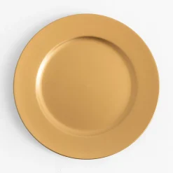 inny Talerz ozdobny podtalerz złoty 33 cm