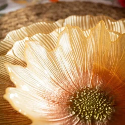 inny Talerz szklany kwiat 21 cm