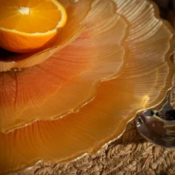 Filiżanki I Spodki|inny Talerz szklany kwiat 28 cm