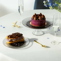 Talerze|inny Talerz szklany ombre 21 cm