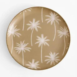 inny Talerz z melaminy palmy 21 cm MIX