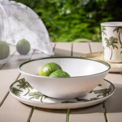 inny Talerz z melaminy palmy 21 cm MIX