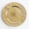 inny Talerz złoty podtalerz plecionka 33 cm