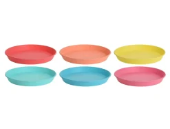 Jedzenie I Picie|Talerze| Talerzyki plastikowe wielorazowe, komplet 6 szt.