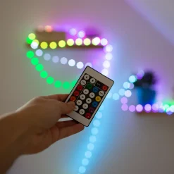 Dekoracje Led|inny Taśma LED RGB 100 diod 10 m z pilotem MAGIC LAMPS