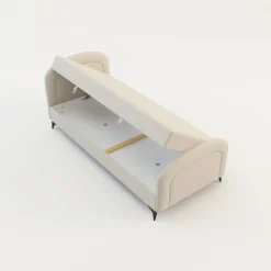 Dzieci inny Tapczan młodzieżowy beżowy PING 90x200 cm