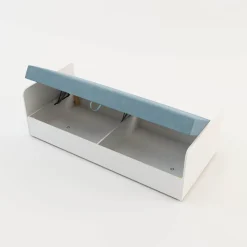 Dzieci inny Tapczan młodzieżowy niebieski STAŚ 90x200 cm