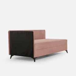 Sofy|Tapczany|Esteti Tapczan narożny pudrowy róż IBIS 90x200 cm