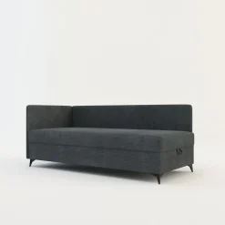 Dzieci Esteti Tapczan narożny szary IBIS 90x200 cm